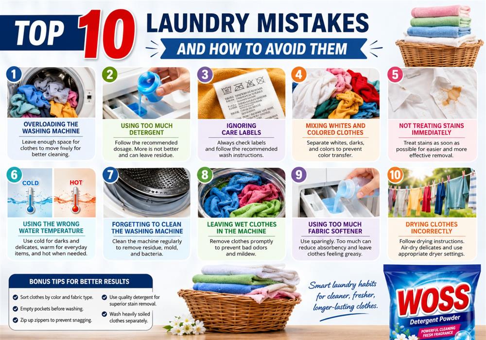 Top 10 Laundry Mistakes and How to Avoid Them